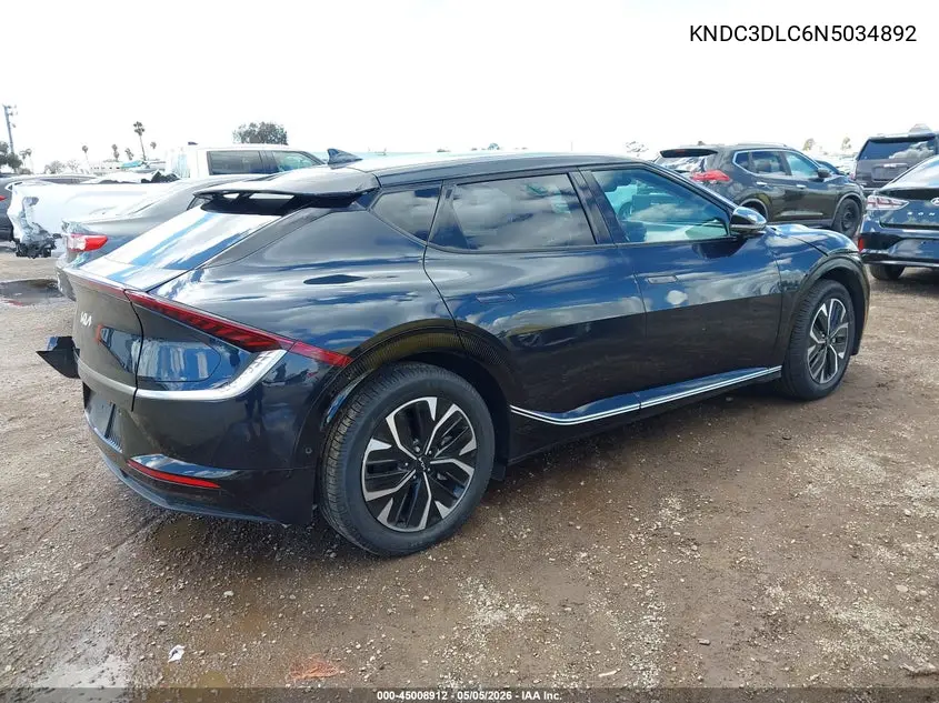 2022 Kia Ev6 Wind VIN: KNDC3DLC6N5034892 Lot: 45008912