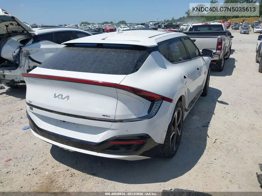 2022 Kia Ev6 Gt-Line VIN: KNDC4DLC7N5035613 Lot: 45026834