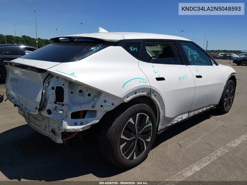 2022 Kia Ev6 Wind VIN: KNDC34LA2N5048593 Lot: 45262108