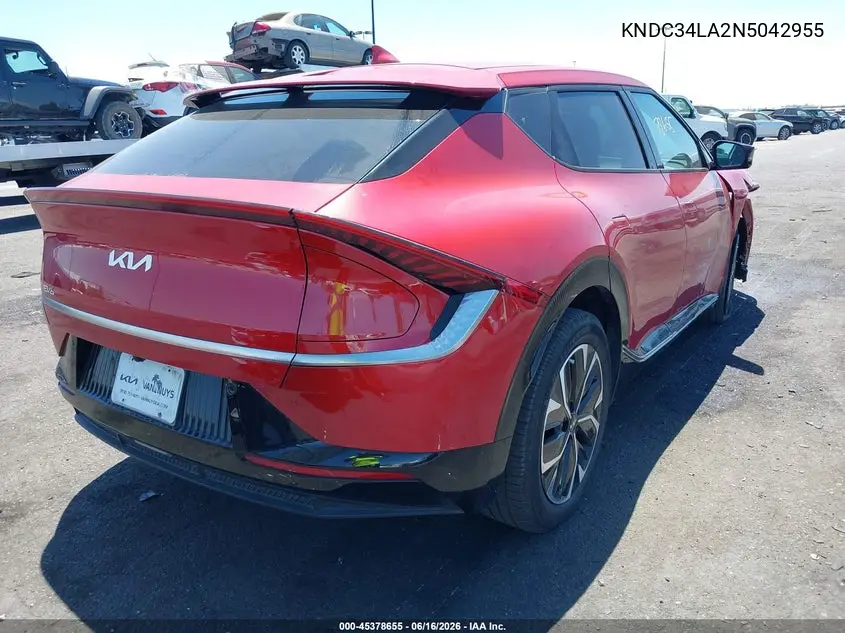 2022 Kia Ev6 Wind VIN: KNDC34LA2N5042955 Lot: 45378655