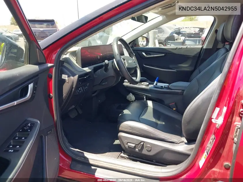2022 Kia Ev6 Wind VIN: KNDC34LA2N5042955 Lot: 45378655