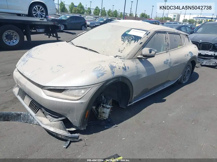 2022 Kia Ev6 Wind VIN: KNDC34LA5N5042738 Lot: 45412204