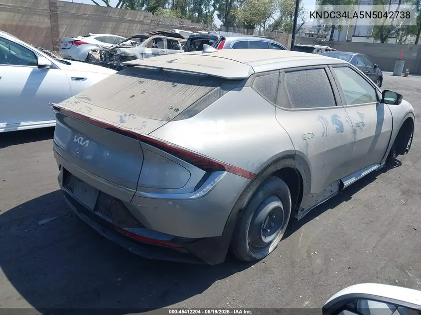 2022 Kia Ev6 Wind VIN: KNDC34LA5N5042738 Lot: 45412204