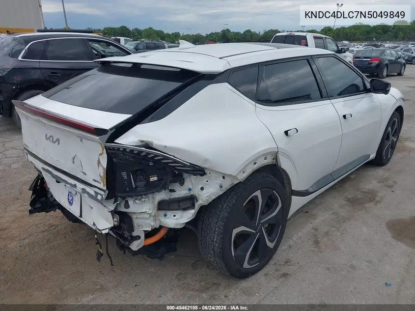 2022 Kia Ev6 Gt-Line VIN: KNDC4DLC7N5049849 Lot: 45462108