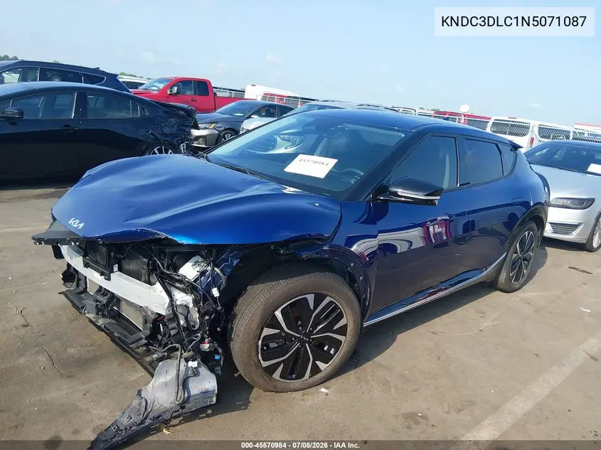 2022 Kia Ev6 Wind VIN: KNDC3DLC1N5071087 Lot: 45570984
