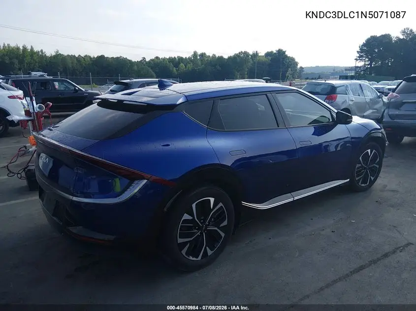 2022 Kia Ev6 Wind VIN: KNDC3DLC1N5071087 Lot: 45570984