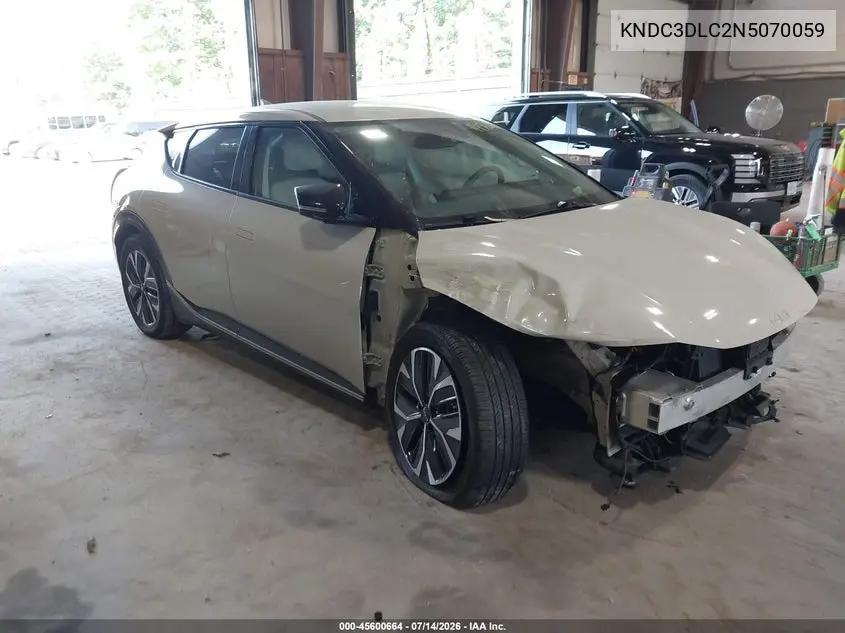 2022 Kia Ev6 Wind VIN: KNDC3DLC2N5070059 Lot: 45600664