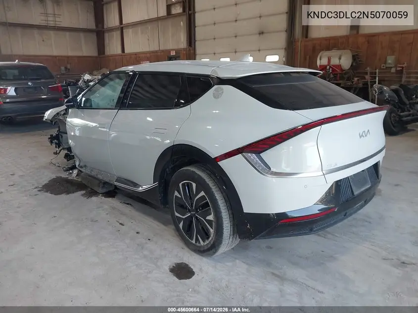 2022 Kia Ev6 Wind VIN: KNDC3DLC2N5070059 Lot: 45600664