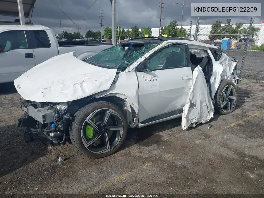2023 Kia Ev6 Gt VIN: KNDC5DLE6P5122209 Lot: 45213240