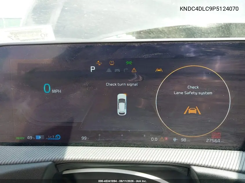 2023 Kia Ev6 Gt-Line VIN: KNDC4DLC9P5124070 Lot: 45341894