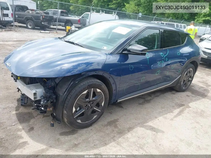 2025 Kia Ev6 Light Long Range VIN: 5XYC3DJC4SG011133 Lot: 45051723