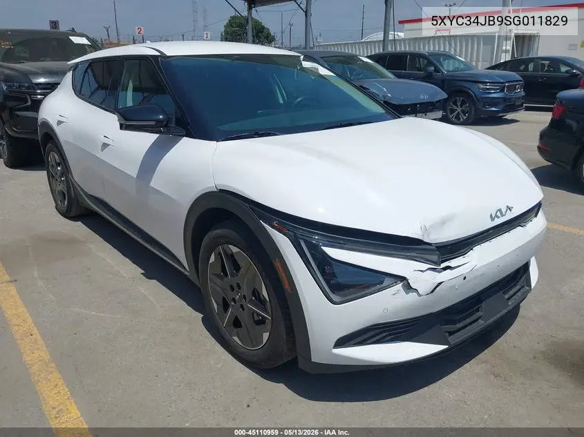 2025 Kia Ev6 Light Rwd VIN: 5XYC34JB9SG011829 Lot: 45110959