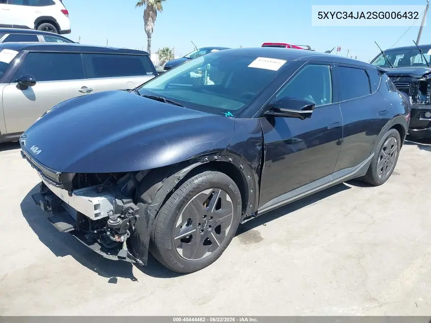 2025 Kia Ev6 Light Long Range VIN: 5XYC34JA2SG006432 Lot: 45444462