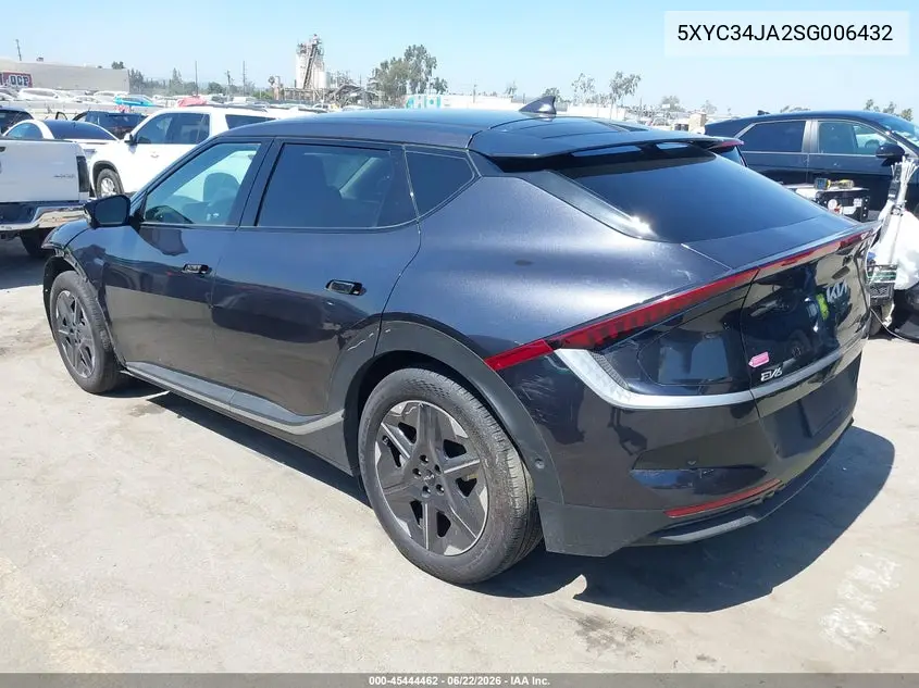 2025 Kia Ev6 Light Long Range VIN: 5XYC34JA2SG006432 Lot: 45444462