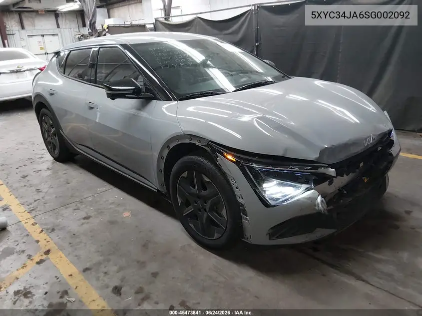2025 Kia Ev6 Light Long Range Rwd VIN: 5XYC34JA6SG002092 Lot: 45473841