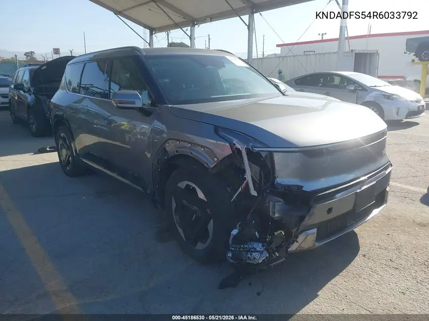 2024 Kia Ev9 Land VIN: KNDADFS54R6033792 Lot: 45186530