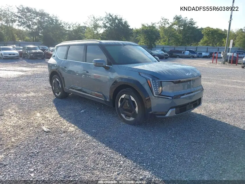 2024 Kia Ev9 Land VIN: KNDADFS55R6038922 Lot: 45548698