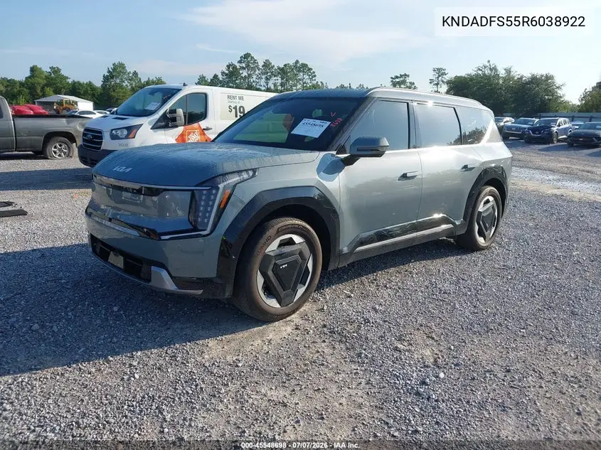 2024 Kia Ev9 Land VIN: KNDADFS55R6038922 Lot: 45548698
