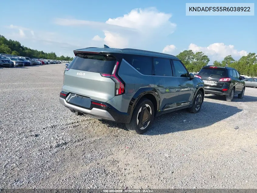 2024 Kia Ev9 Land VIN: KNDADFS55R6038922 Lot: 45548698