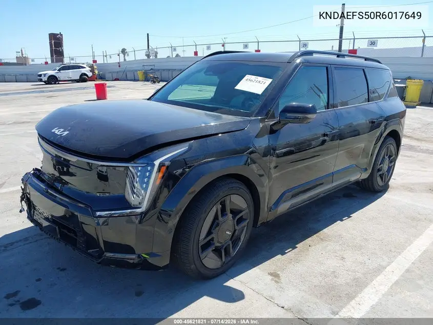2024 Kia Ev9 Gt-Line VIN: KNDAEFS50R6017649 Lot: 45621821