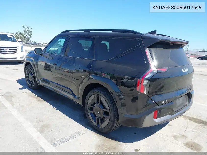 2024 Kia Ev9 Gt-Line VIN: KNDAEFS50R6017649 Lot: 45621821