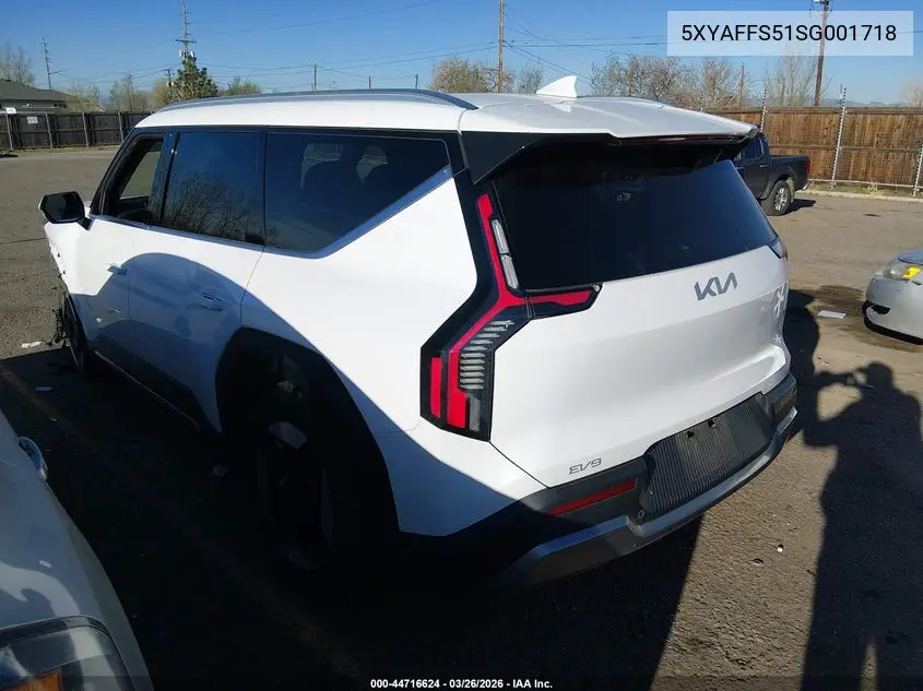 2025 Kia Ev9 Wind VIN: 5XYAFFS51SG001718 Lot: 44716624