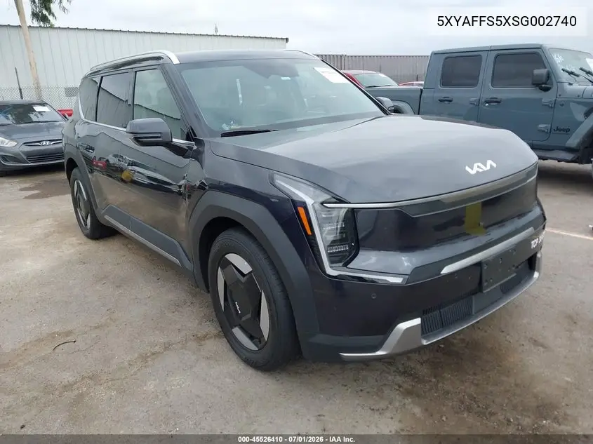 2025 Kia Ev9 Wind VIN: 5XYAFFS5XSG002740 Lot: 45526410