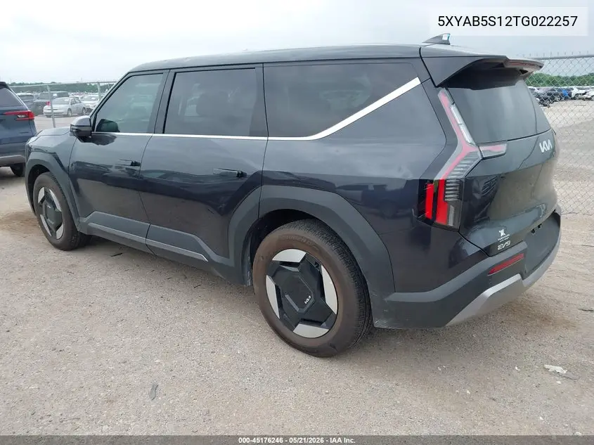 2026 Kia Ev9 Light Long Range VIN: 5XYAB5S12TG022257 Lot: 45176246