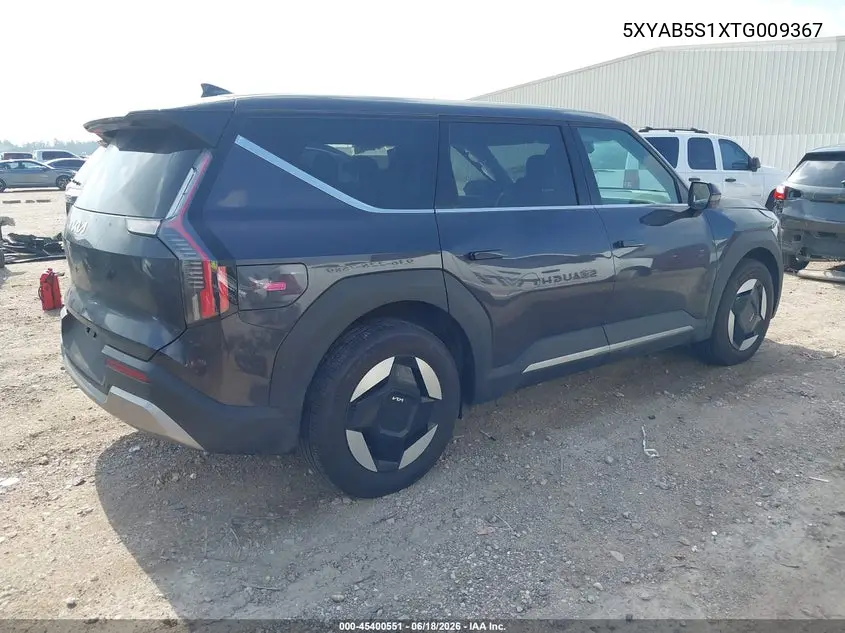 2026 Kia Ev9 Light Long Range VIN: 5XYAB5S1XTG009367 Lot: 45400551