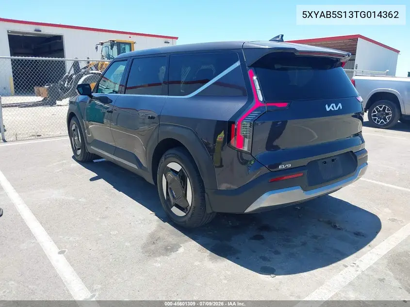 2026 Kia Ev9 Light Long Range VIN: 5XYAB5S13TG014362 Lot: 45601309