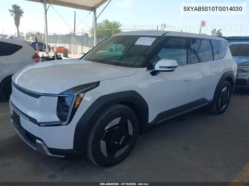 2026 Kia Ev9 Light Long Range VIN: 5XYAB5S10TG014030 Lot: 45649366