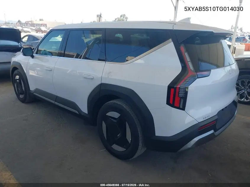 2026 Kia Ev9 Light Long Range VIN: 5XYAB5S10TG014030 Lot: 45649366