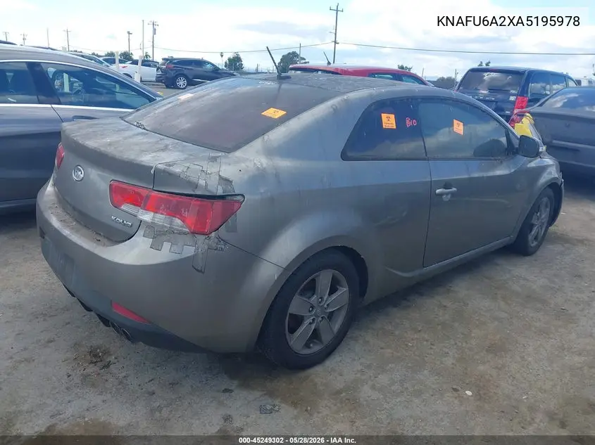 2010 Kia Forte Koup Ex VIN: KNAFU6A2XA5195978 Lot: 45249302