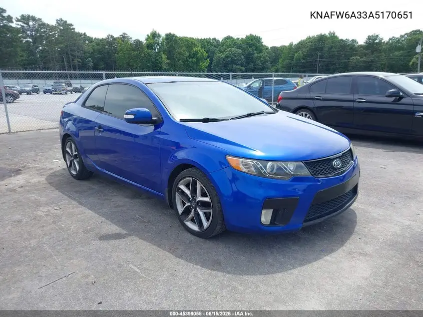 KNAFW6A33A5170651 2010 Kia Forte Koup Sx