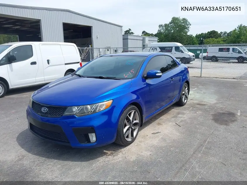 KNAFW6A33A5170651 2010 Kia Forte Koup Sx