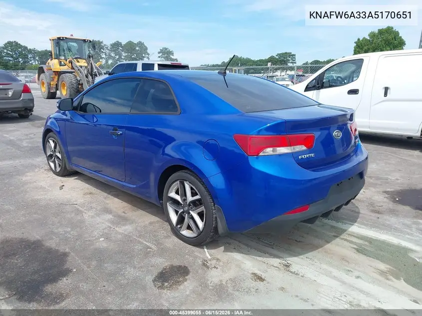KNAFW6A33A5170651 2010 Kia Forte Koup Sx