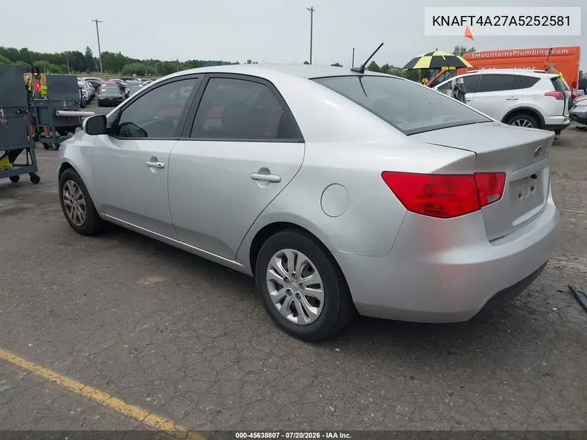 2010 Kia Forte Lx VIN: KNAFT4A27A5252581 Lot: 45638807