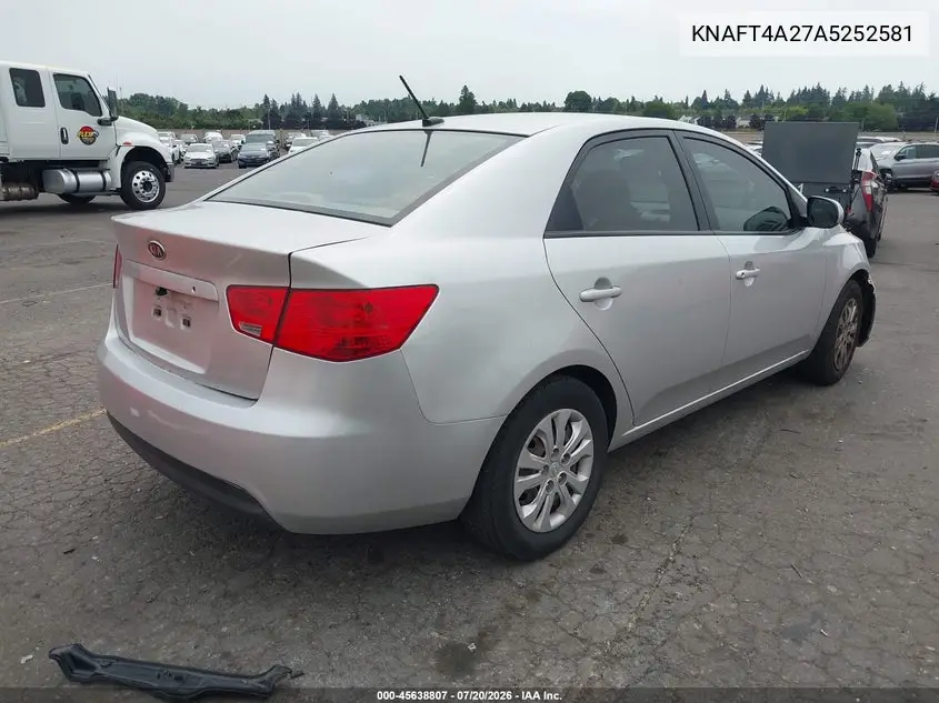 2010 Kia Forte Lx VIN: KNAFT4A27A5252581 Lot: 45638807