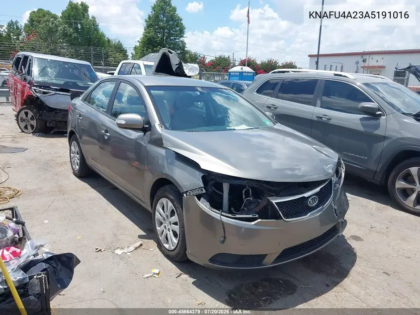 2010 Kia Forte Ex VIN: KNAFU4A23A5191016 Lot: 45664379