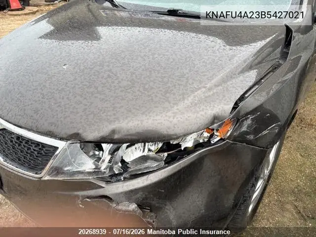 2011 Kia Forte Ex VIN: KNAFU4A23B5427021 Lot: 20268939
