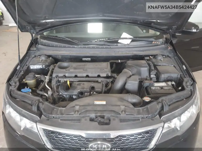 2011 Kia Forte Sx VIN: KNAFW5A34B5424427 Lot: 45636245