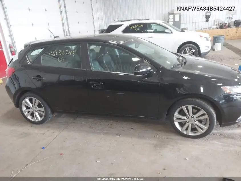 2011 Kia Forte Sx VIN: KNAFW5A34B5424427 Lot: 45636245