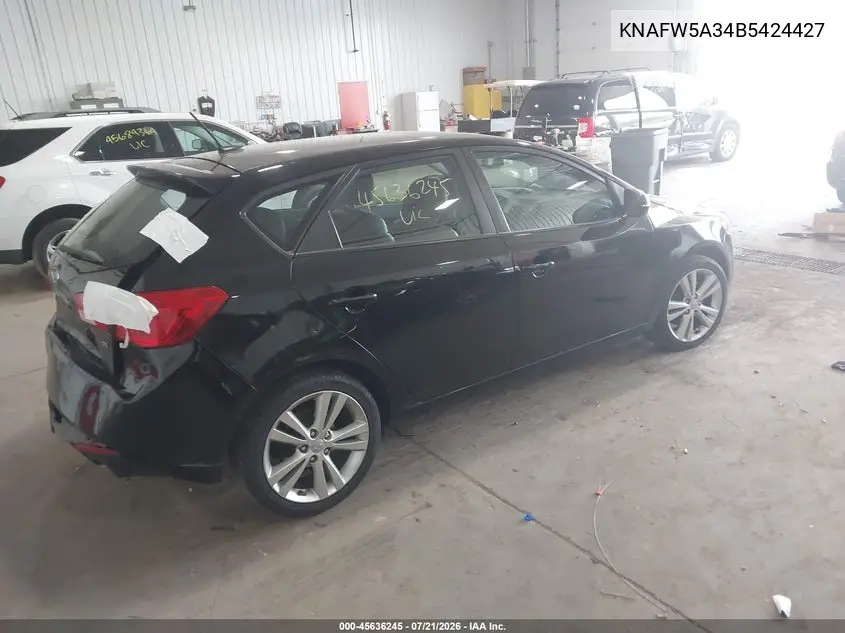 2011 Kia Forte Sx VIN: KNAFW5A34B5424427 Lot: 45636245
