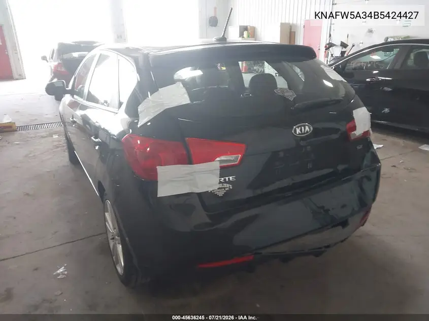 2011 Kia Forte Sx VIN: KNAFW5A34B5424427 Lot: 45636245