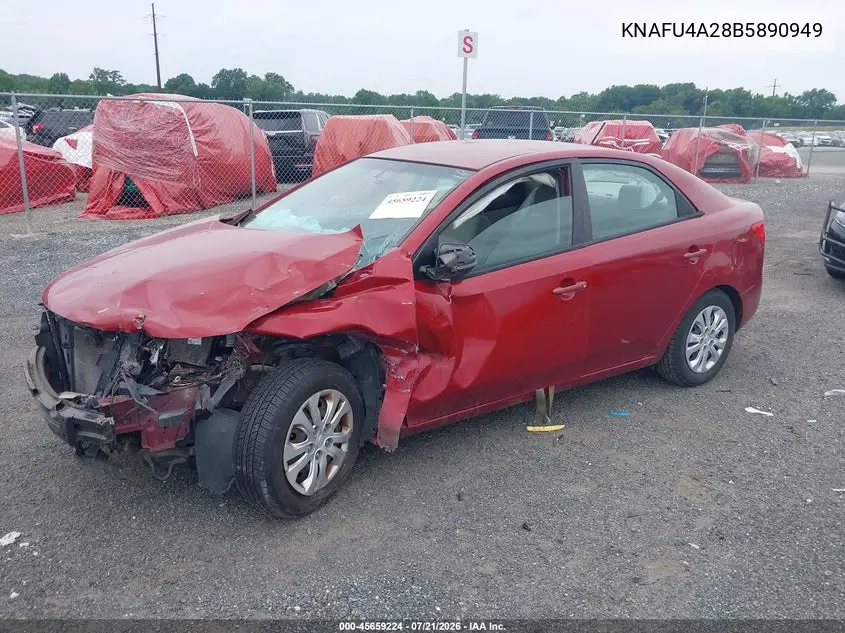 2011 Kia Forte Ex VIN: KNAFU4A28B5890949 Lot: 45659224
