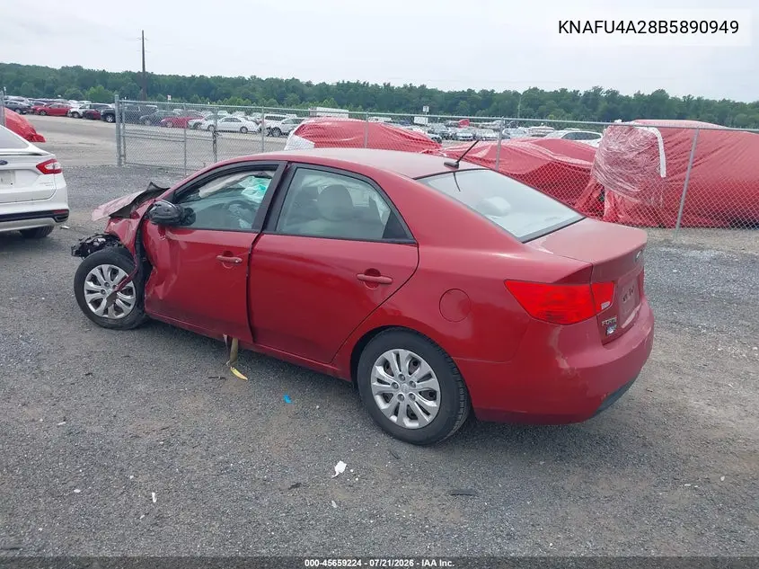 2011 Kia Forte Ex VIN: KNAFU4A28B5890949 Lot: 45659224