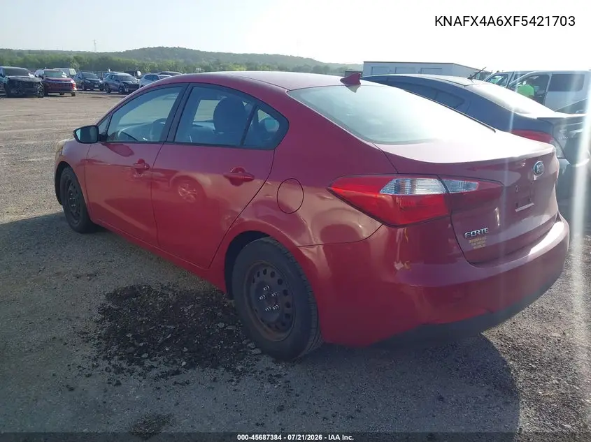 2015 Kia Forte Lx VIN: KNAFX4A6XF5421703 Lot: 45687384