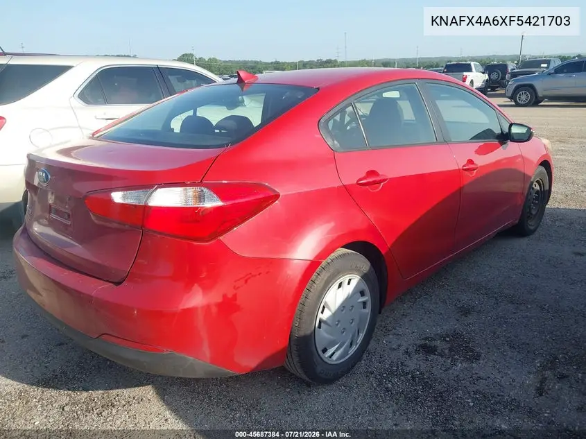 2015 Kia Forte Lx VIN: KNAFX4A6XF5421703 Lot: 45687384