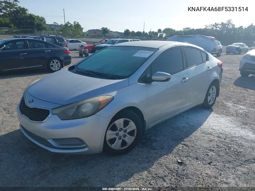 2015 Kia Forte Lx VIN: KNAFK4A68F5331514 Lot: 45693597