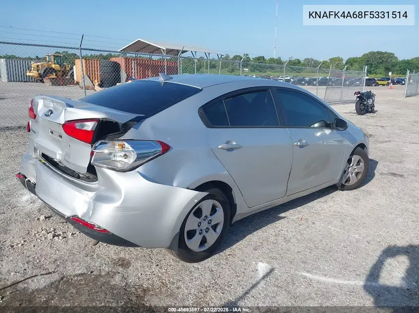 2015 Kia Forte Lx VIN: KNAFK4A68F5331514 Lot: 45693597